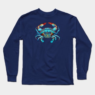 OBX Blue Crab Long Sleeve T-Shirt